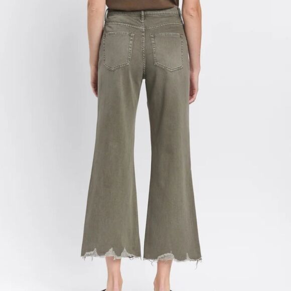 813 NWT Vervet Beetle - Super High Rise 90s Vintage Crop Flare Jeans Size 25 - Picture 2 of 9